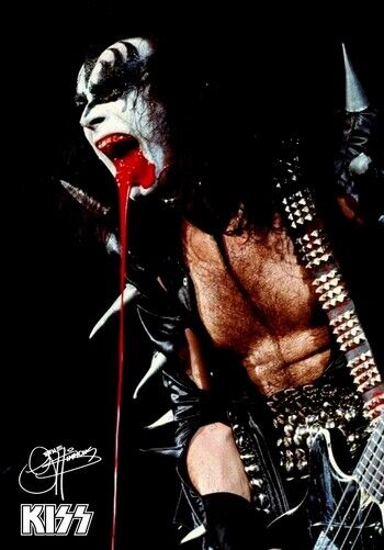 KISS POSTER - GENE SIMMONS - Photo Poster painting QUALITY INSERT -  POST!