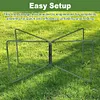 Camping Foldable Metal Stand Stainless Steel Stand for Outdoor Picnic (Green)