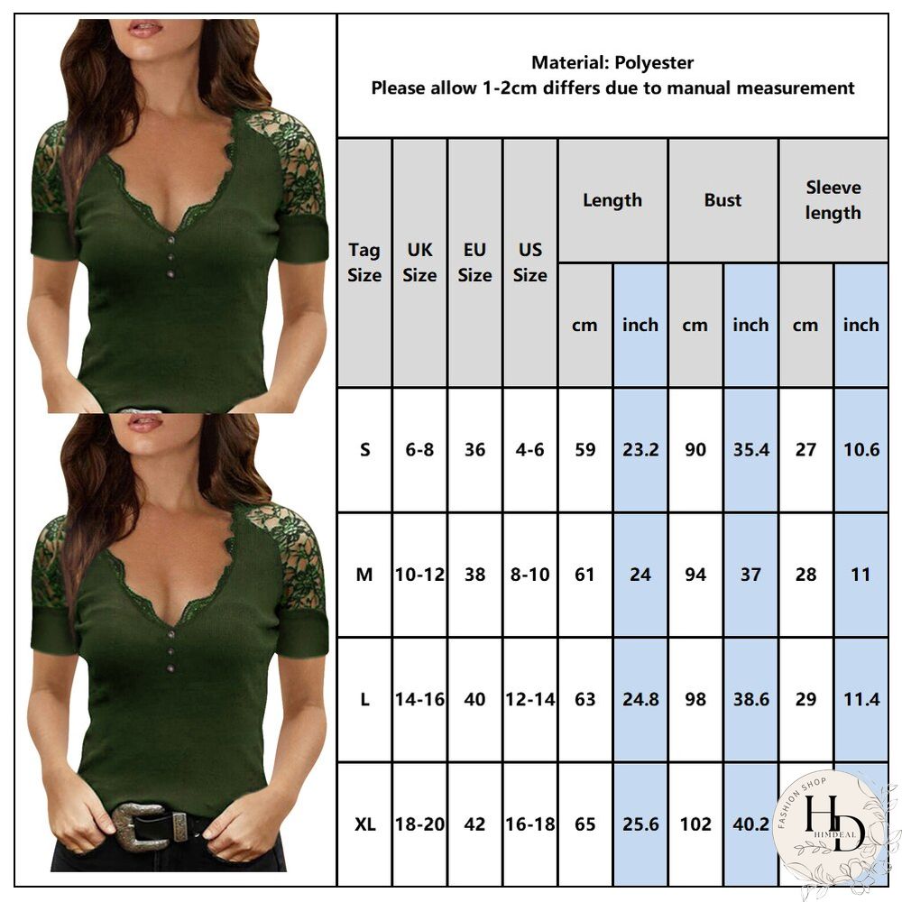 Womens Lace Patchwork Short-Sleeved Tops Summer Sexy Stitching Stylish Solid Color Slim