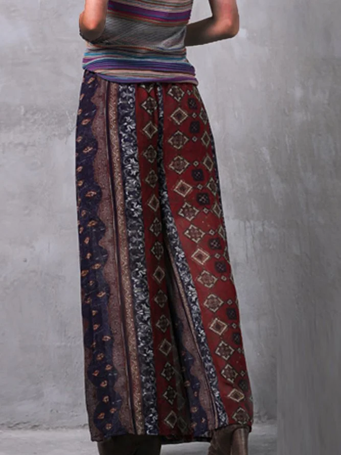 Chiffon Vintage Tribal Loose Pants