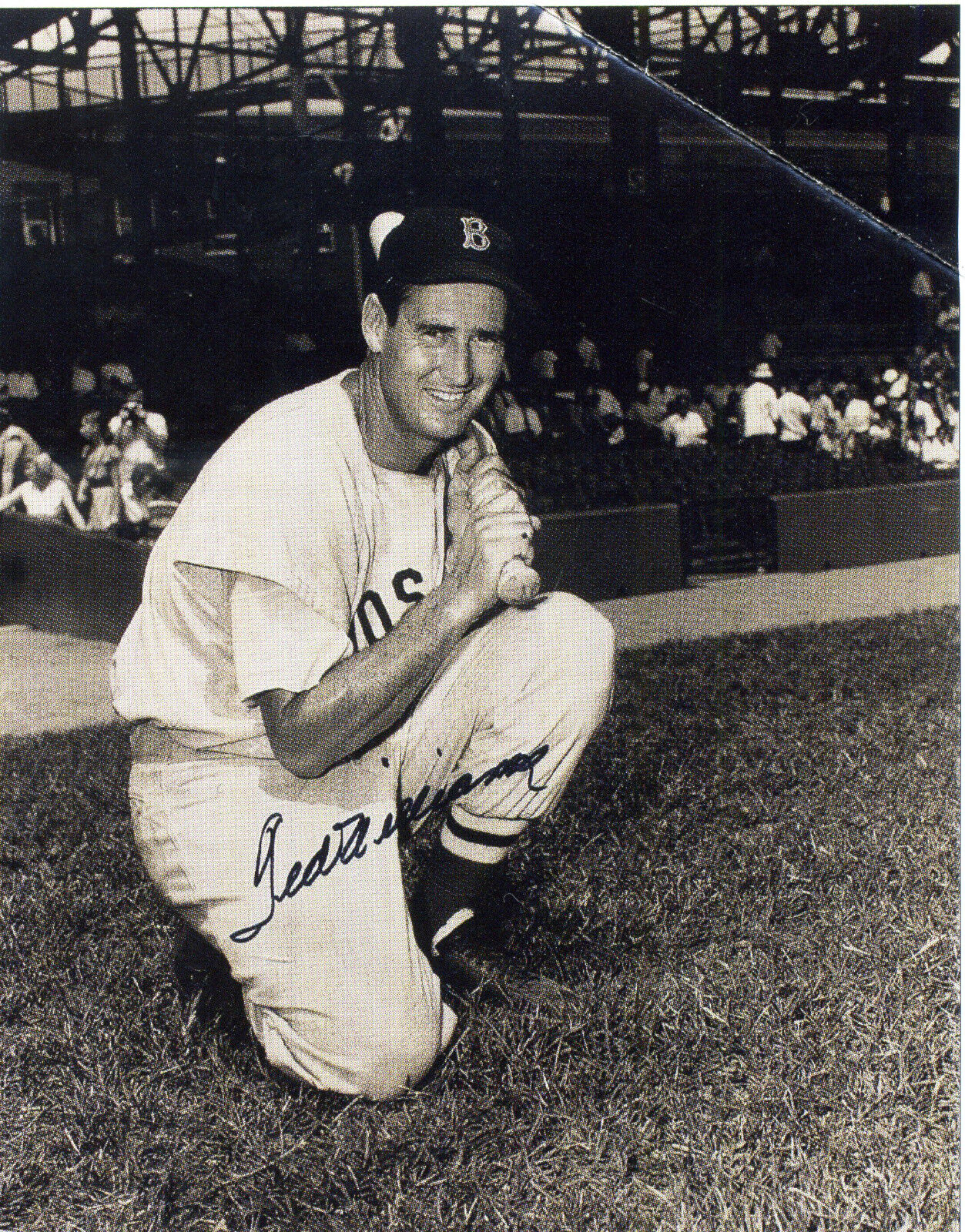 TED WILLIAMS Signed Photo Poster paintinggraph former US Baseball Player Boston Red Sox Preprint