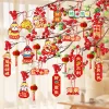 Spring Festival CNY Blessings Plant Flower Hanging Paper Decors