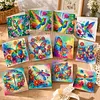 12Pcs Diamond Painting Butterfly Hummingbird Dragonfly Greeting Card Set with Envelope