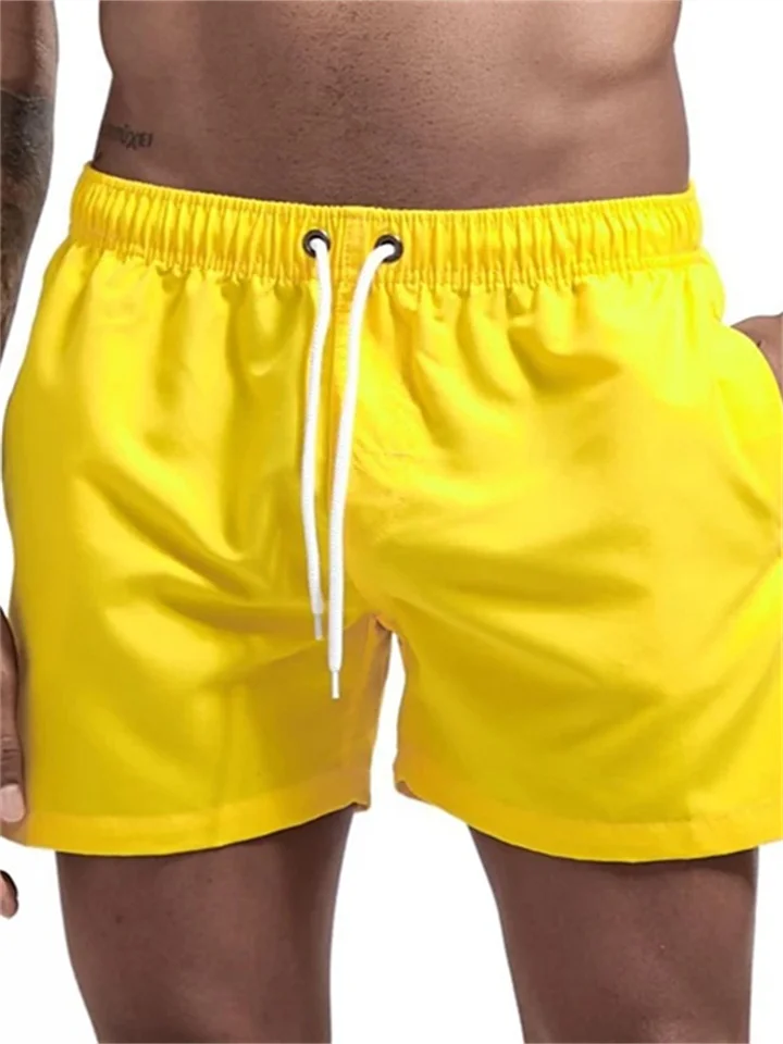 Summer Men's Casual Shorts Candy-colored Five-point Pants Men's Ten-color Foreign Trade Beach Pants Four Seasons Solid Color Beach Shorts-Cosfine