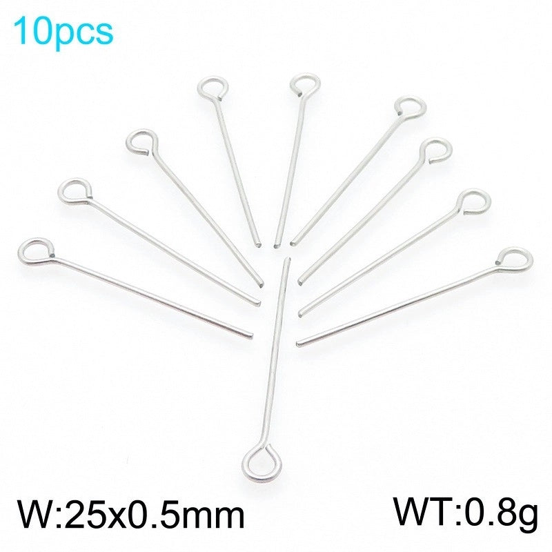 1 Piece Stainless Steel 18K Gold Plated Solid Color