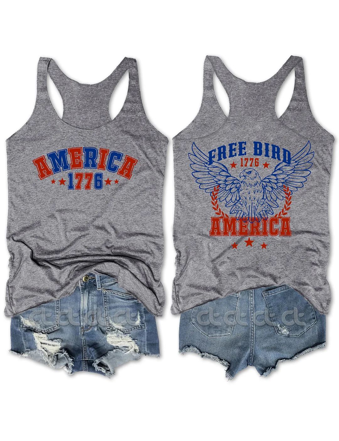 Free Bird America 1776 4th Of July Tank