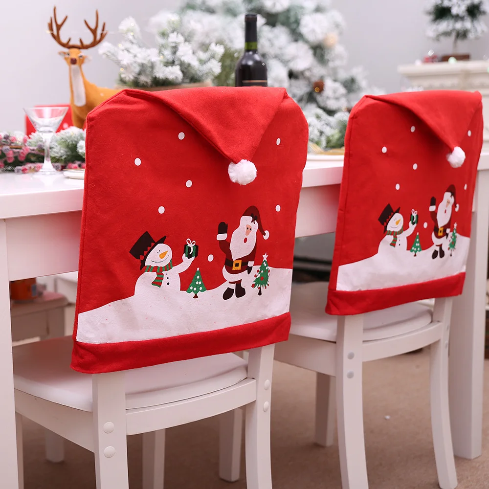 New printed non-woven Christmas chair cover