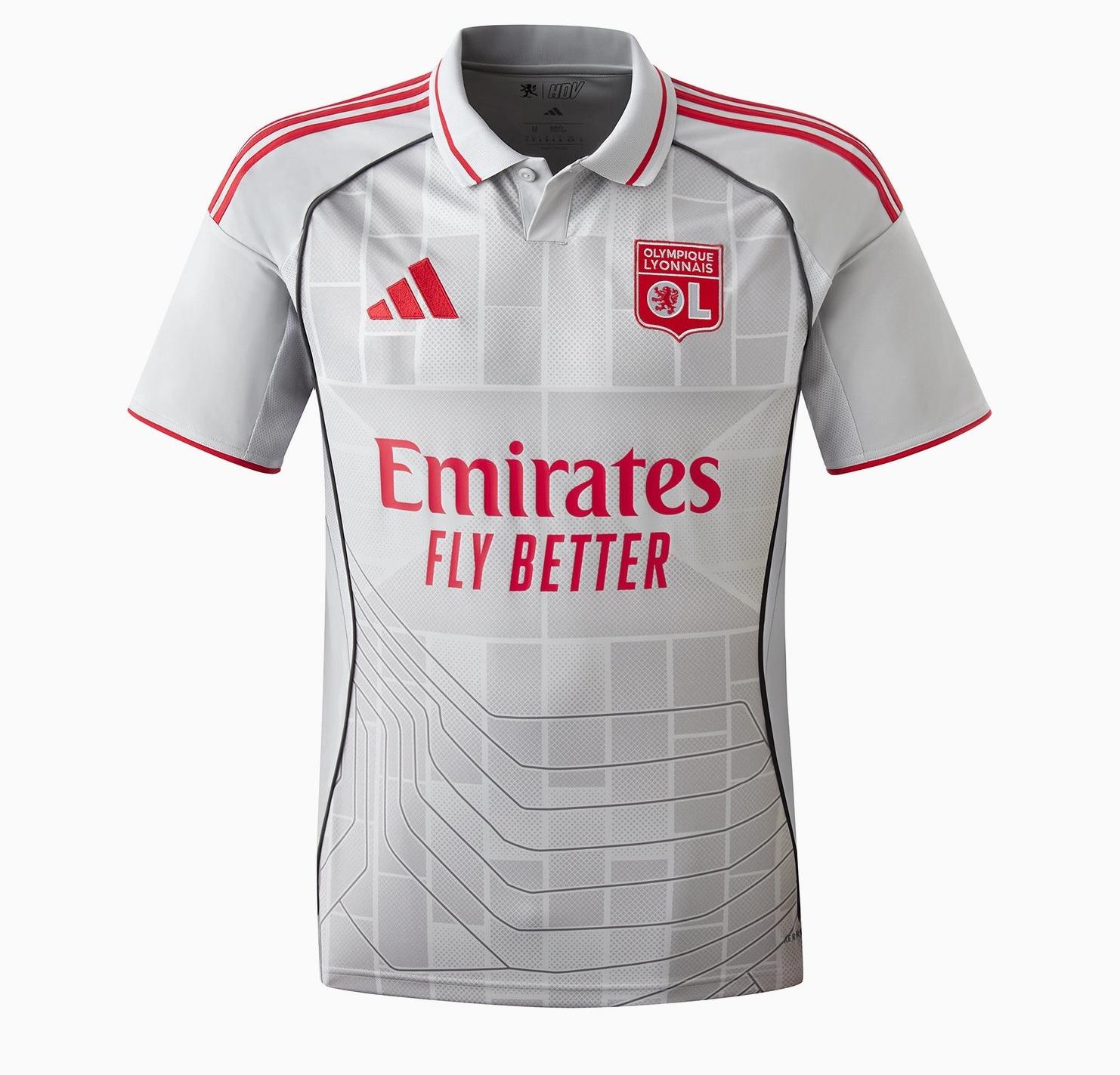 2025/2026 Lyon Third Away Football Shirt