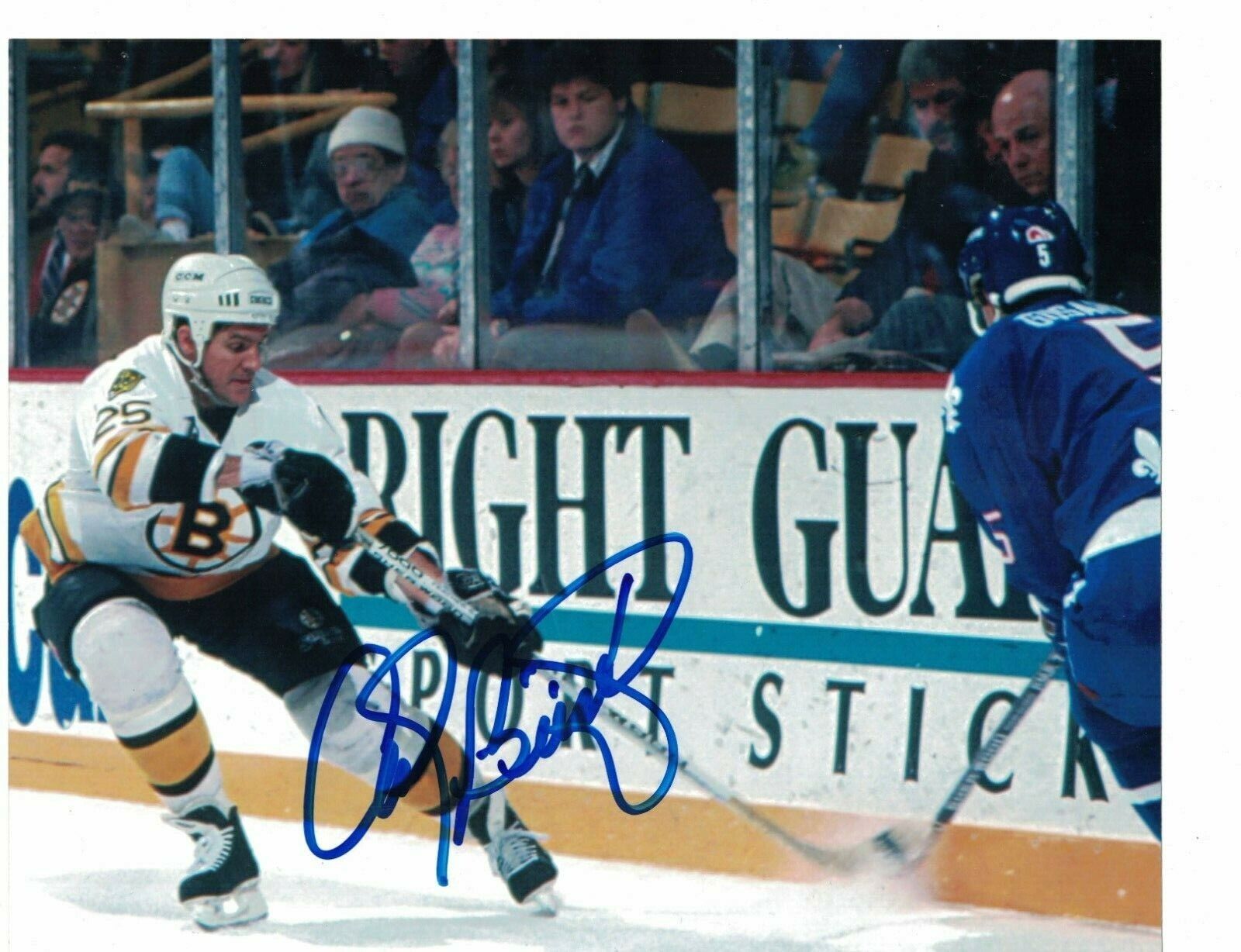 Andy Brickley Boston Bruins Signed 8 x 10