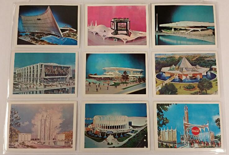 1961-1963 NEW YORK WORLD'S FAIR Card Set Complete Set of 24 Cards 1964-65 Corp.