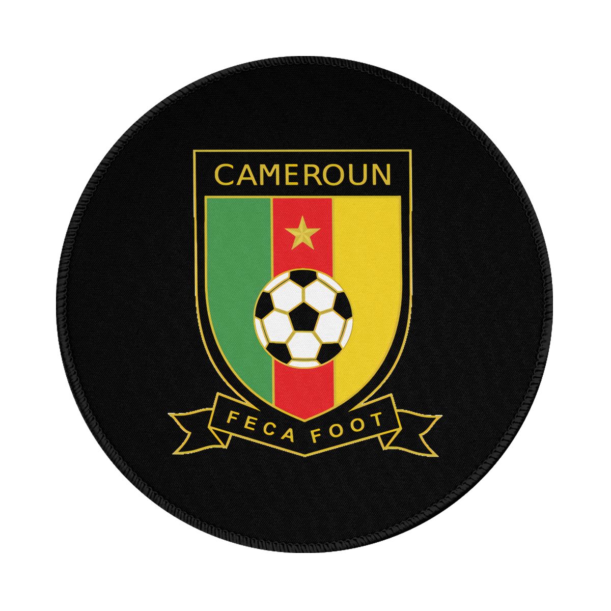 Cameroon National Football Team Gaming Round Mousepad for Computer Laptop