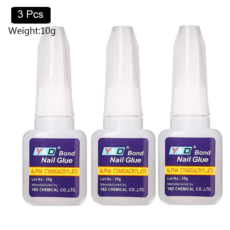10g Fast Drying Nail Glue for False Nails Glitter Acrylic Nail Rhinestone Decoration Extension Glue Adhensive Nail Care Tool-Nail Inspo