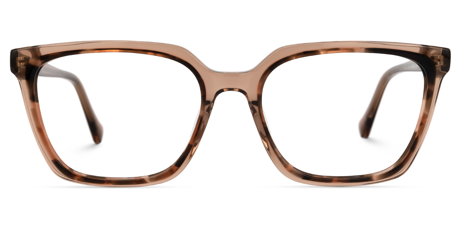 Shina Braun-Tortoise Rechteckig Brille Braun-Tortoise