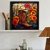 Diamond Painting-DIY Full Round Drill Stained Glass Art Boot