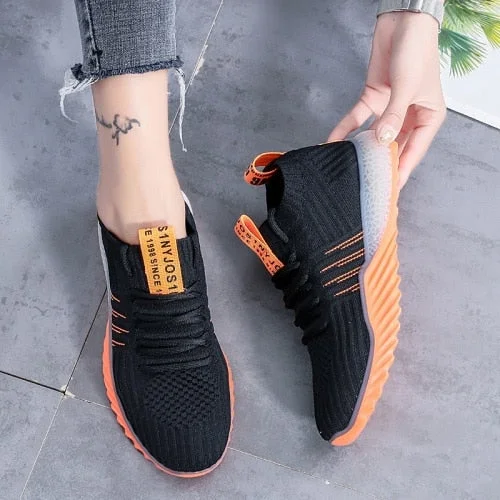 2020 New Women Platform Chunky Sneakers Casual Vulcanize Shoes Luxury Designer Female Fashion Sneakers Chaussures Femme