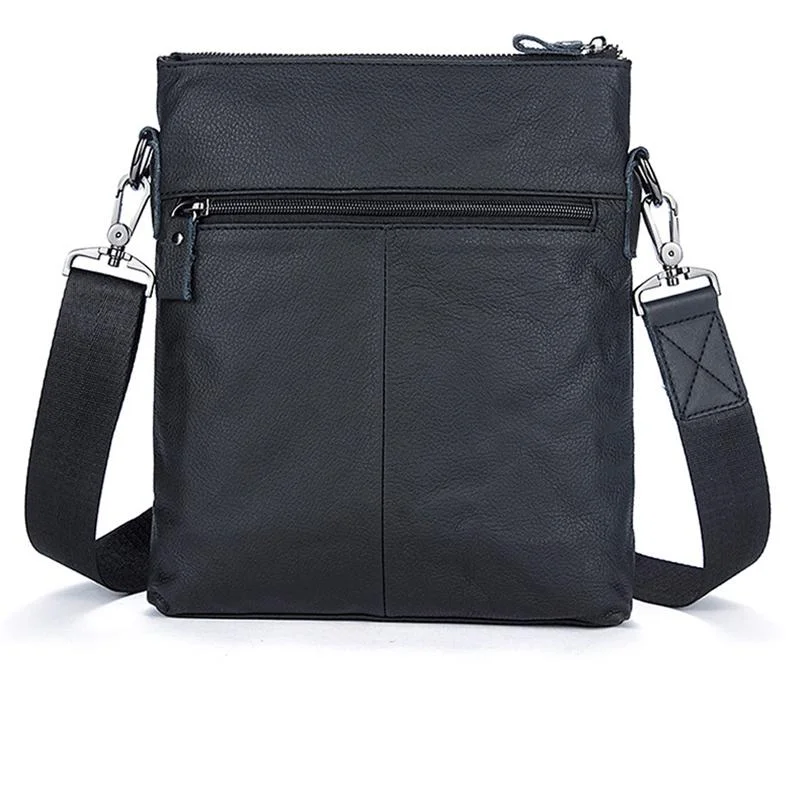 Organizational Layout Grain Textured Style Contrast Stitching Crossbody Sling Bag