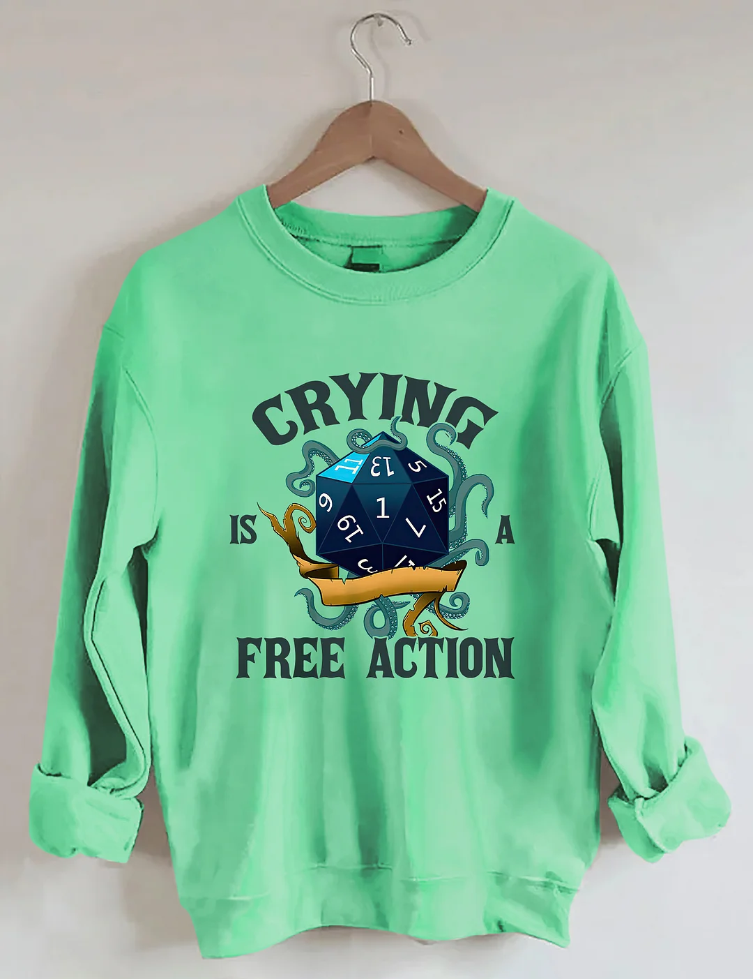 Crying Is A Free Action Sweatshirt