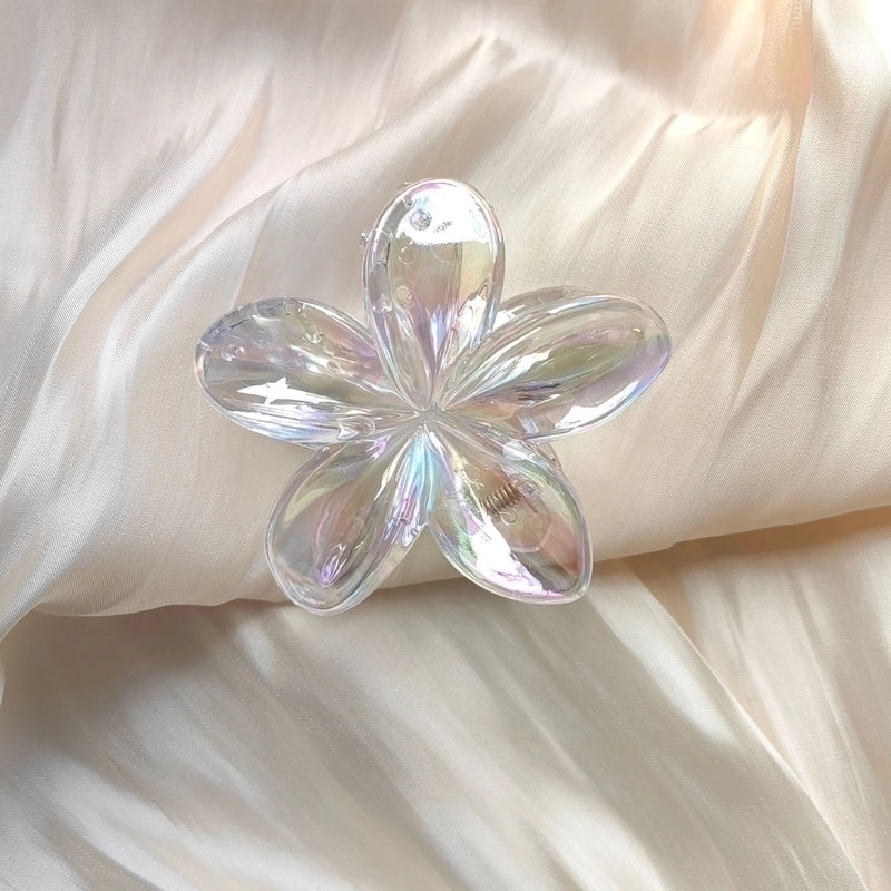 Egg Flower Hairpin Transparent AB Color Grab Hair Shark Clip Gradient Hair Grab Advanced Hair Accessories