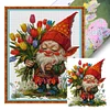 (US Local)Dwarf -14CT Stamped Cross Stitch Kit(40x47cm)