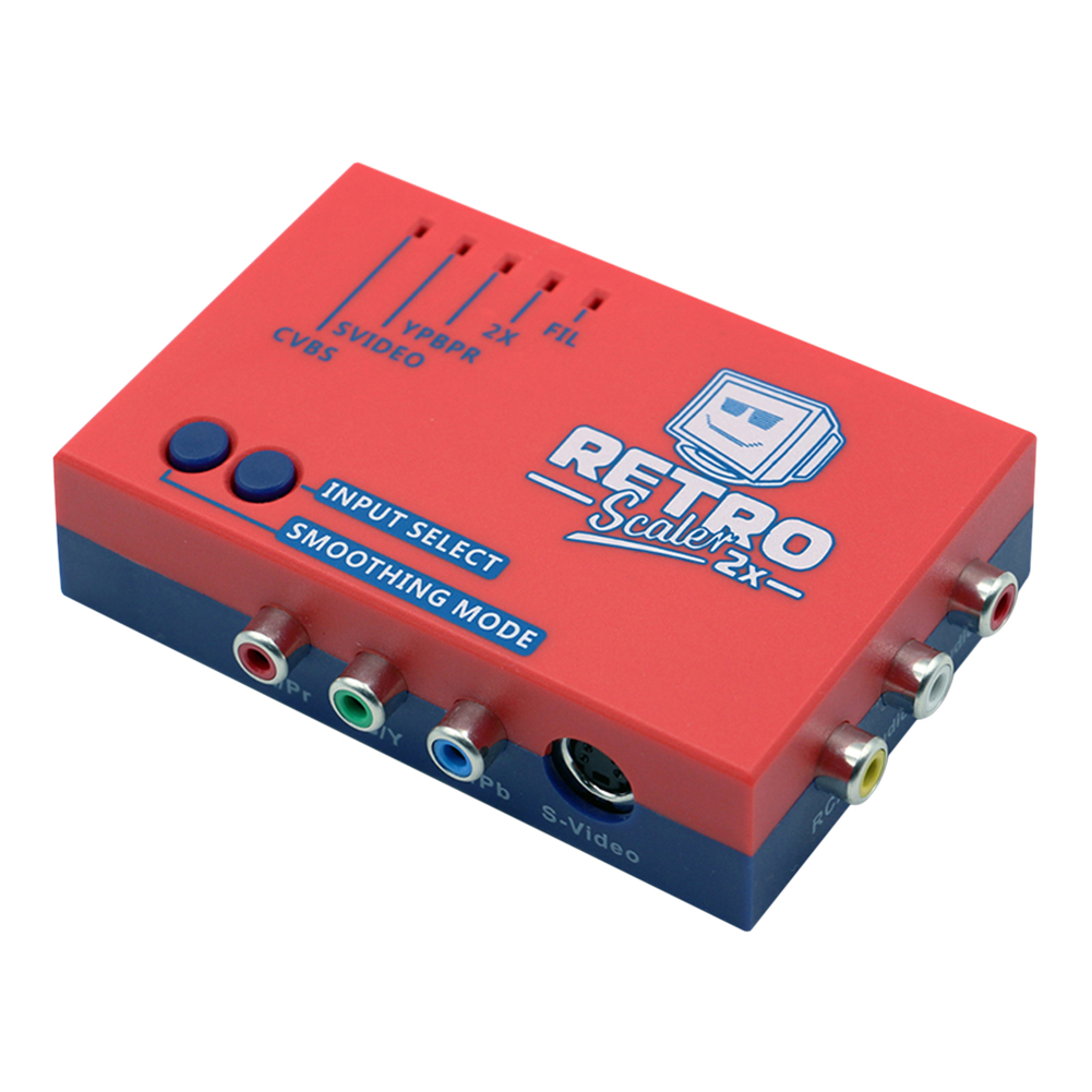 

RetroScaler2x A/V to HDMI-Compatible Converter Consoles Line-Doubler (Red), 501 Original