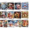 12Pcs DIY Diamond Painting Greeting Card with Envelopes&Tools Diamond Painting Greeting Card Set Multi Purpose Creative Birthday & Thanksgiving Card Kit