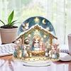 Diamond Painting Acrylic Easter Nativity Desktop Ornaments for Bedroom Table Decor