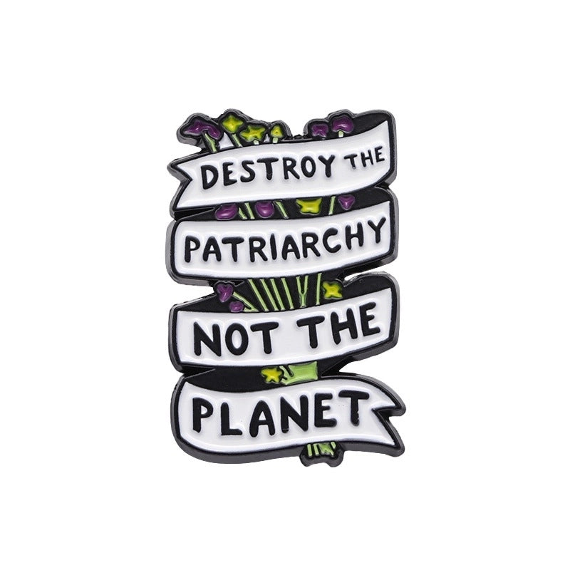 Minimalist Classic Style Pin Letter Color Block Alloy Stoving Varnish Unisex Brooches