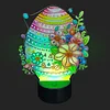 uk.everydayedeals DIY Diamond Painting LED Night Lamp - Flower Egg (7-Colored LED Lights)