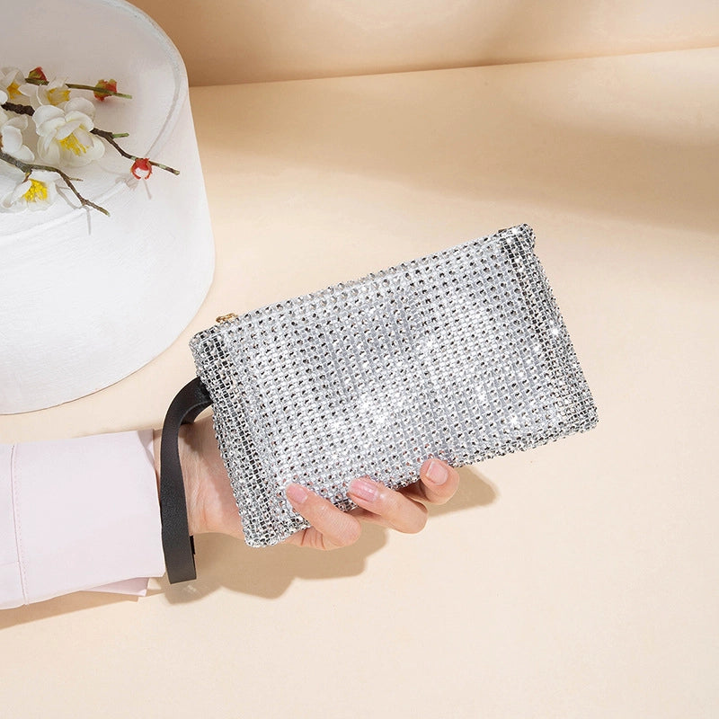 Women’s Stripe Solid Color Pu Leather Zipper Wallets