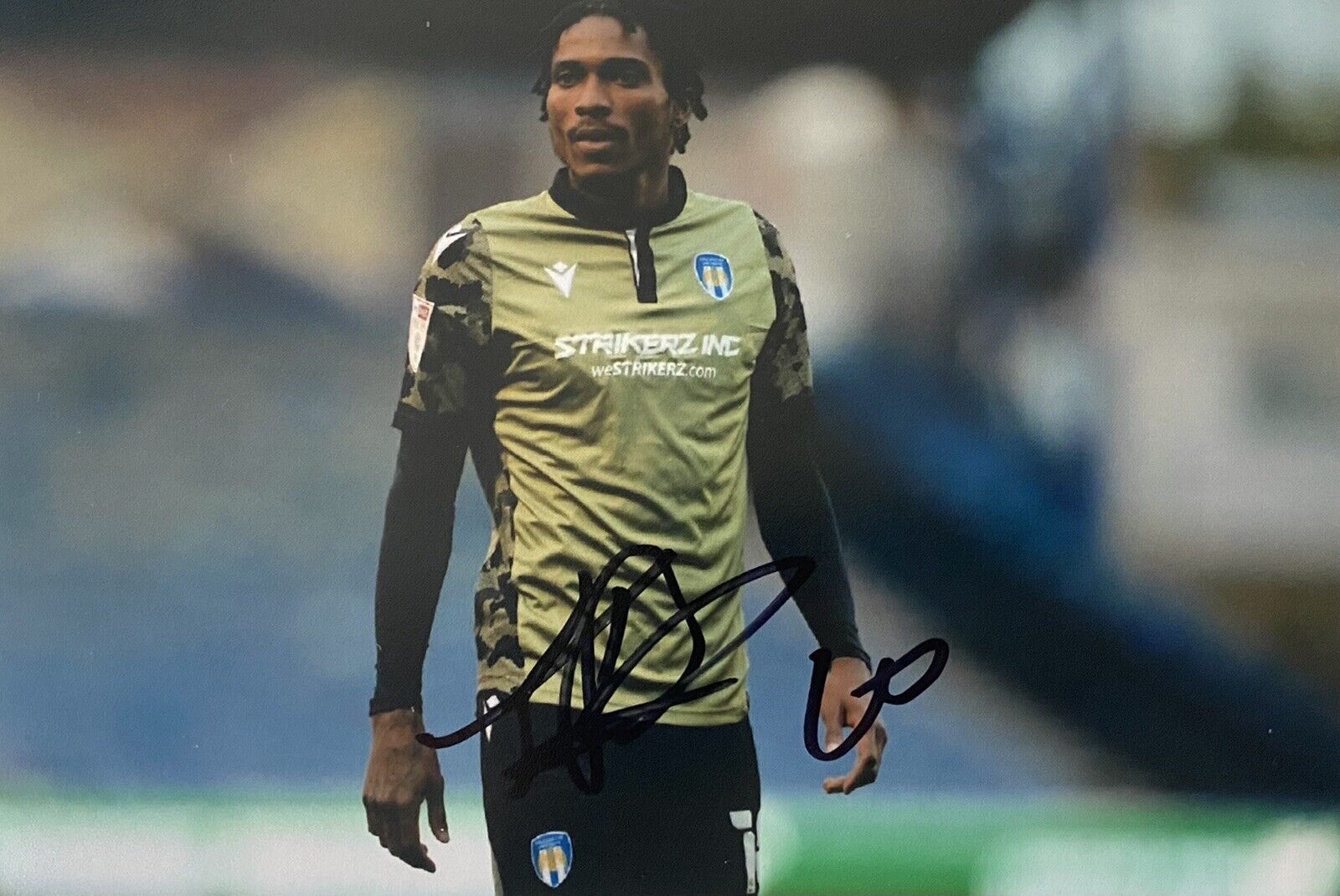 Jevani Brown Genuine Hand Signed Colchester United 6X4 Photo Poster painting 2