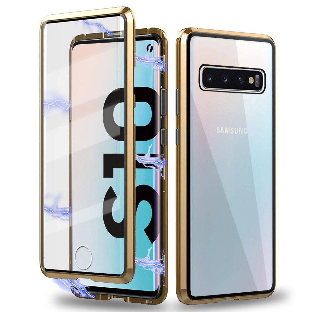 001 Upgraded Two Side Tempered Glass Magnetic Adsorption Phone Case for Samsung S10 S10Plus S10E S10+5G