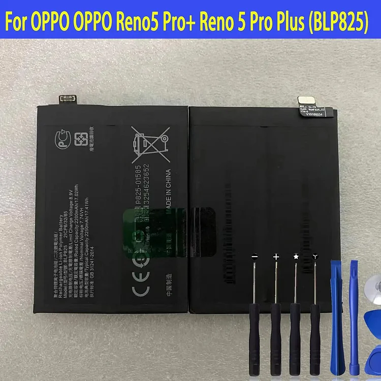 BLP825 Battery For OPPO OPPO Reno5 Pro+ Reno 5 Pro Plus Repair Part Original Capacity Mobile Phone Batteries Bateria