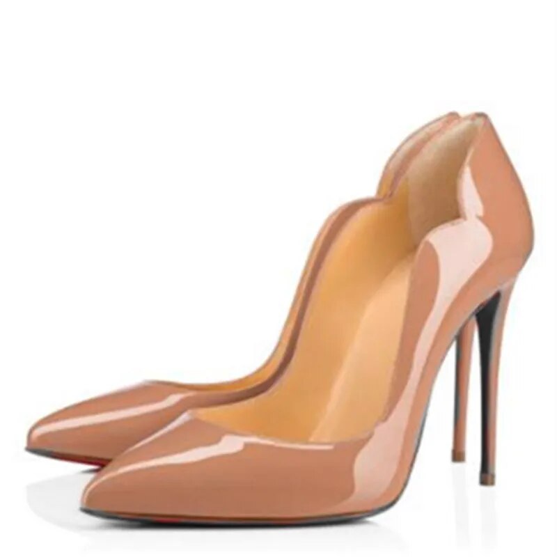 TAAFO Women's Shoes High Heels Show Banquet Shoes Shallow Shoes Pointed Toe Pumps 