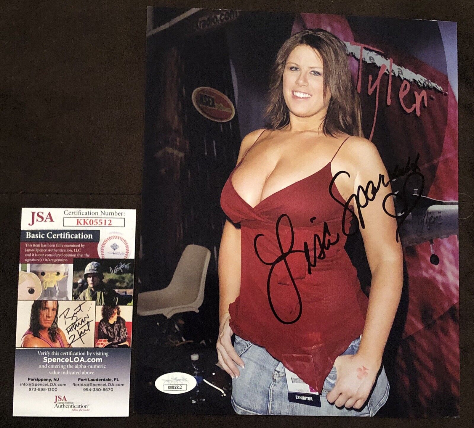 Lisa Sparxxx Signed 8x10 Photo Poster painting ADULT STAR AUTOGRAPH Candid Naughty America JSA