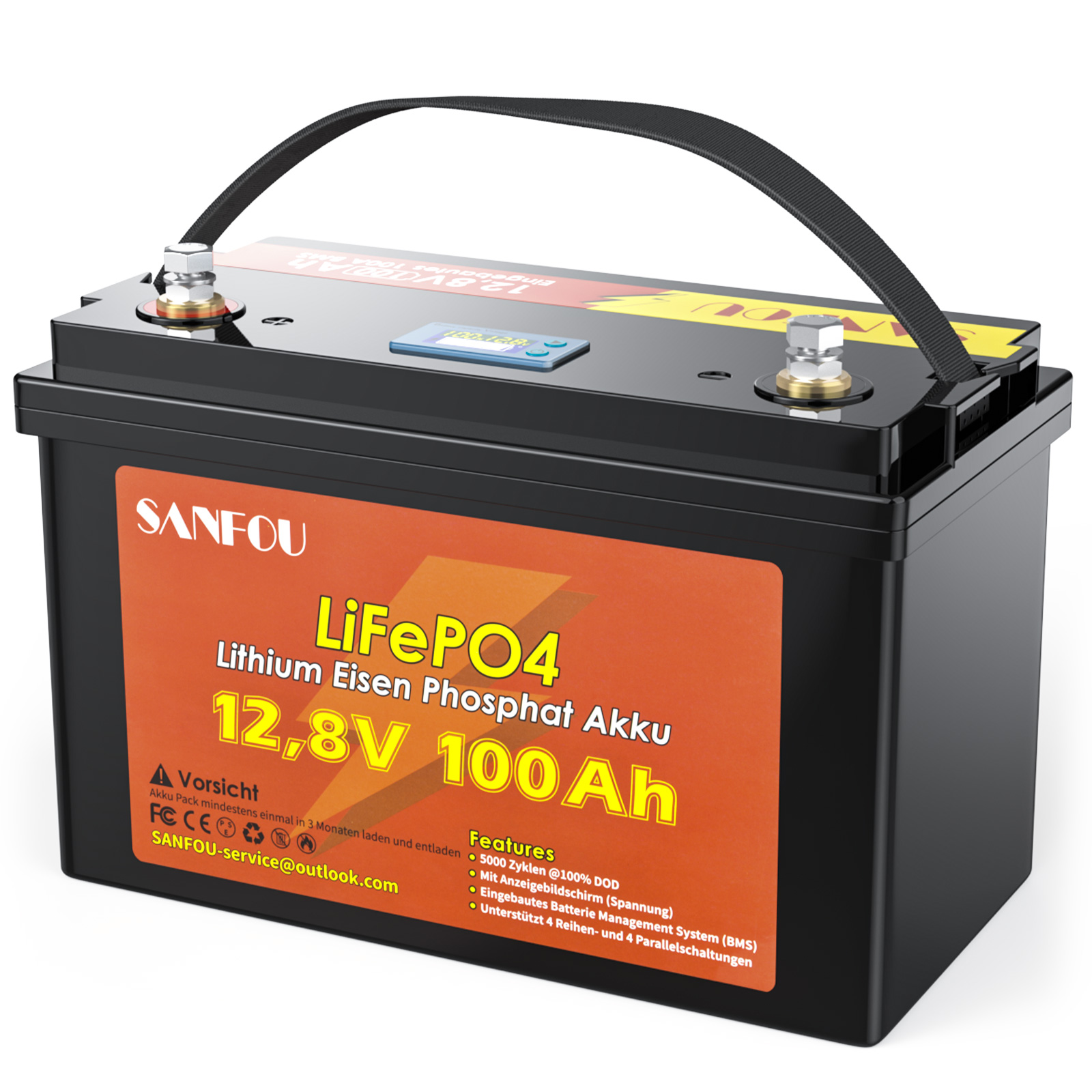 Batterie 100Ah Lithium LiFePo4 pour VW California – Solfar