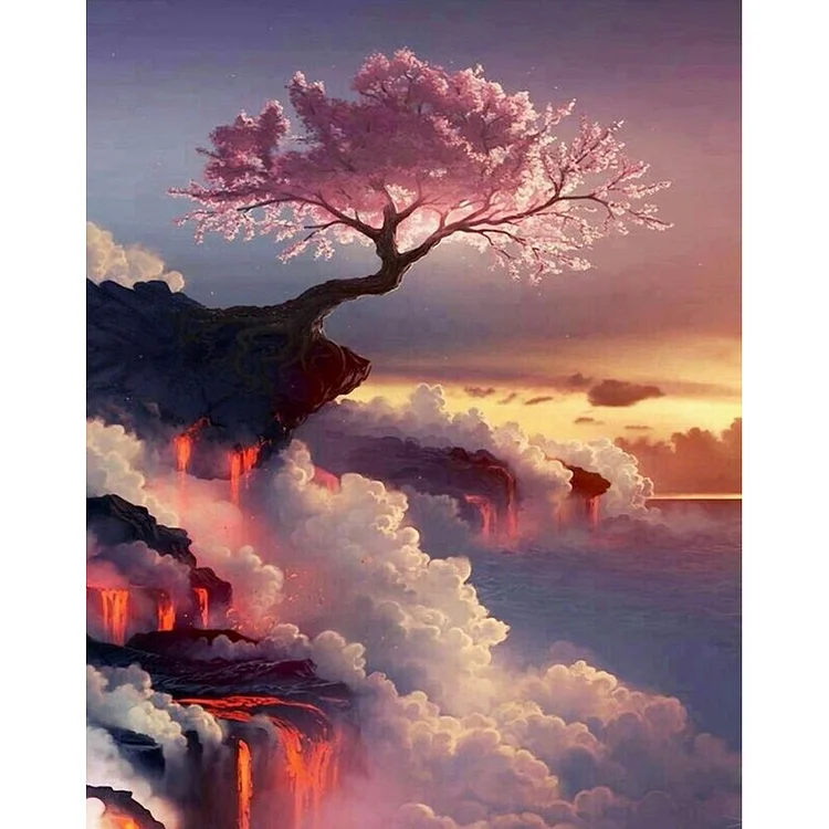 FlowerClouds - Painting By Numbers - 40x50cm
