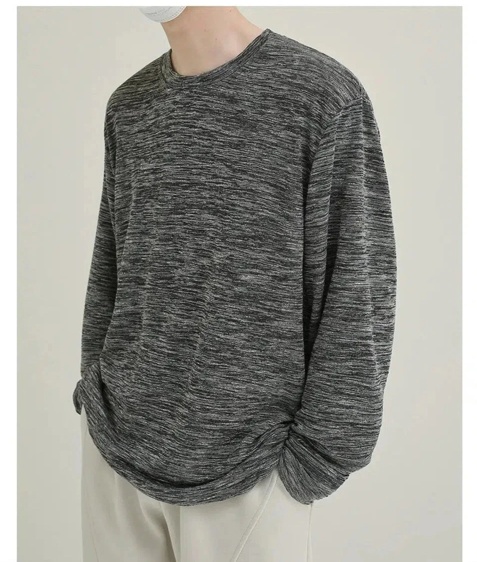 Aonga Gray Long Sleeve T-shirt