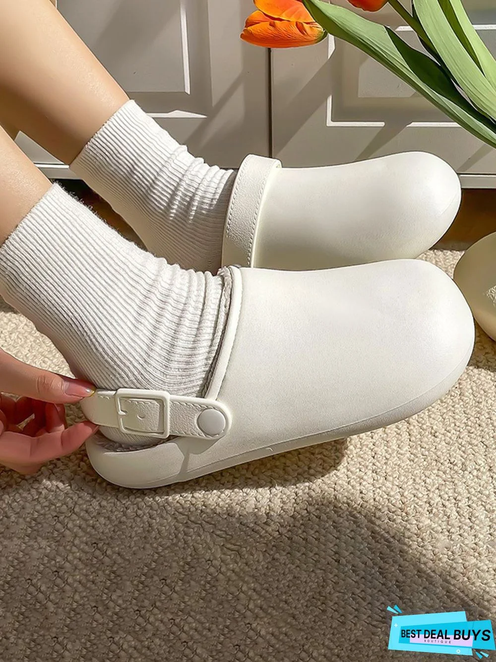 Waterproof Casual Winter Warm Lined Eva Sandals