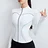 Waresglobal Cloud Hide Slim Fit Sports Jacket for Women XXL Long Sleeve Yoga Shirts Gym Fitness Coat Running Fall Winter Workout Zipper Top