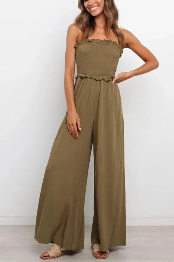 Count On Me Strapless Utility Jumpsuit