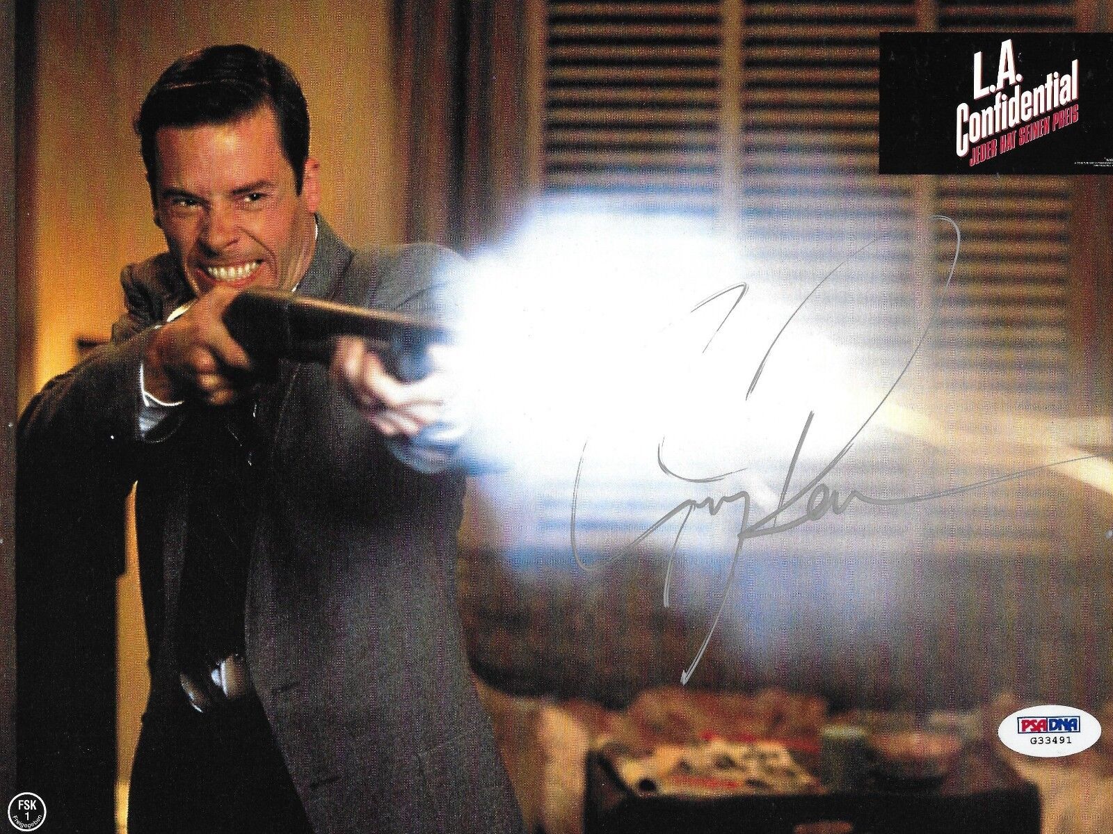 Guy Pearce Signed 8x11 LA Confidential Lobby Card Photo Poster painting PSA/DNA COA Autograph 1