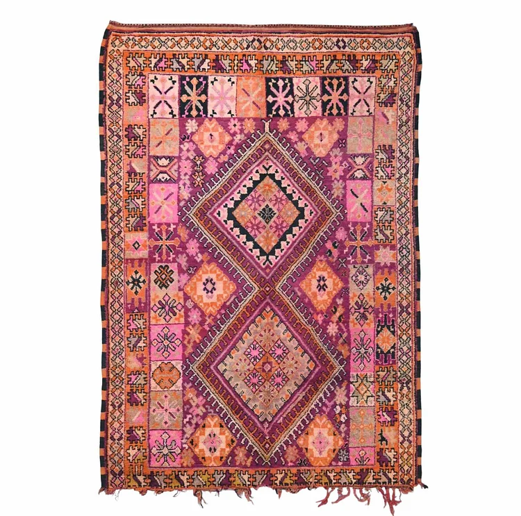 Vintage Moroccan Rug  5.9 x 9 feet / 180 x 276 cm