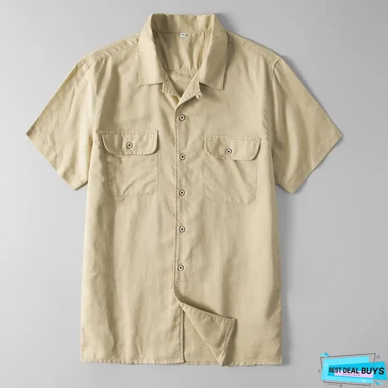 Empire Linen Button-Up Shirt