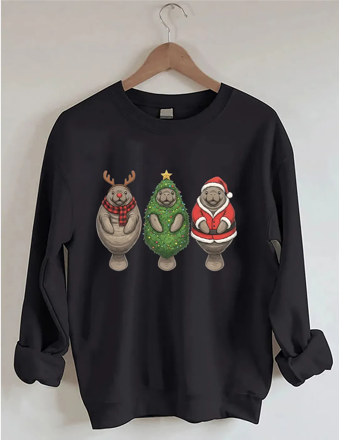 Manatee Christmas Sweatshirt