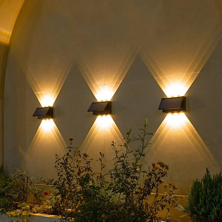 Outdoor Solar LED Two-Way Wall Light