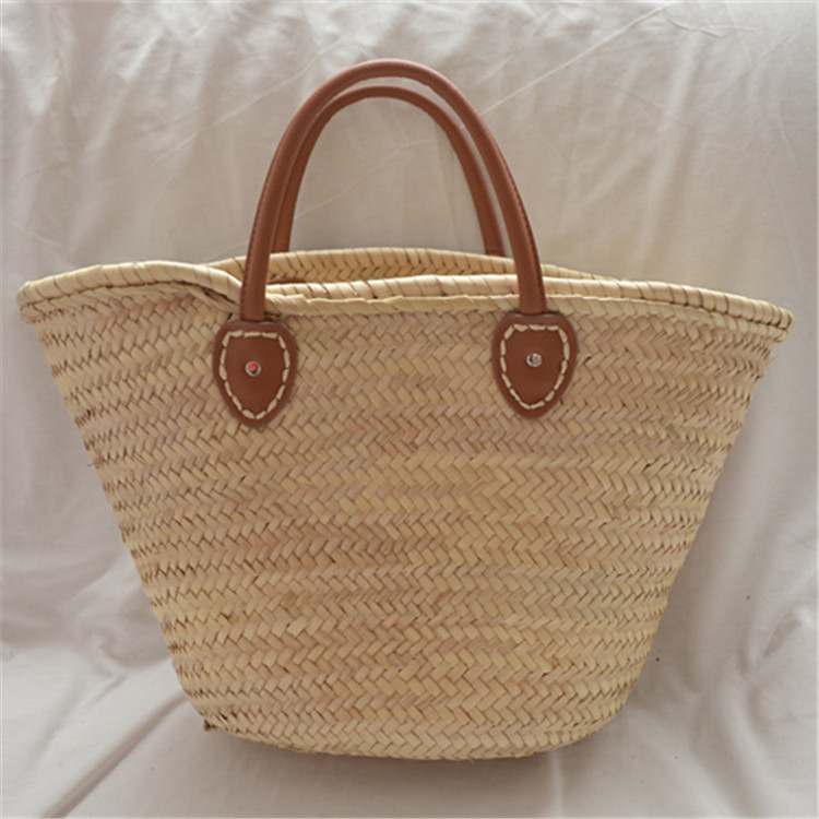Mature Women Fashion Straw Hand-Woven Handbag