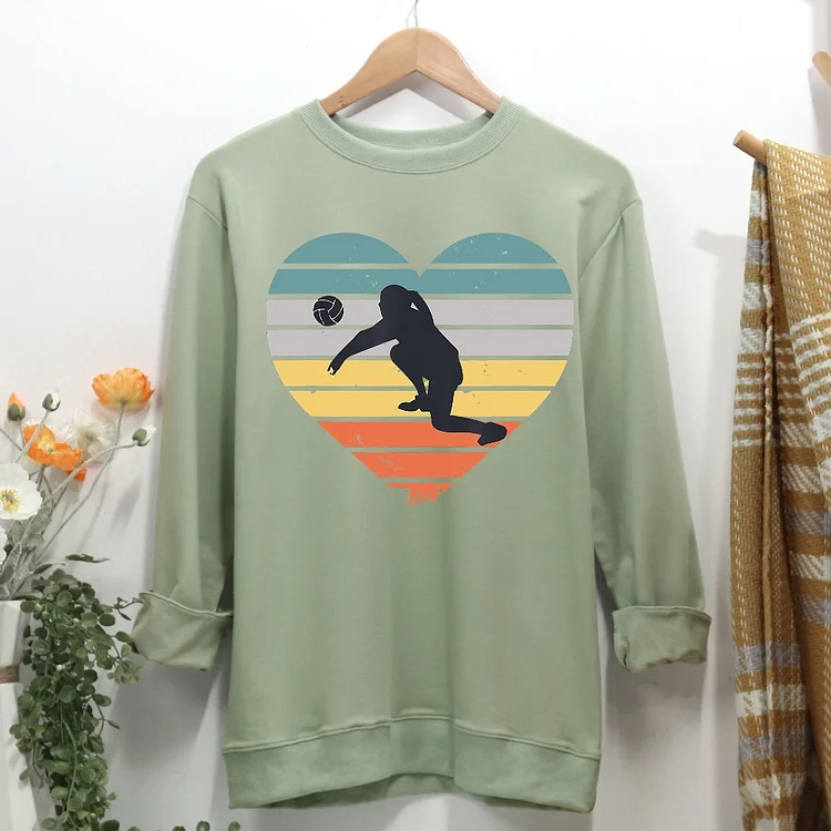 Love Volleyball Women Casual Sweatshirt