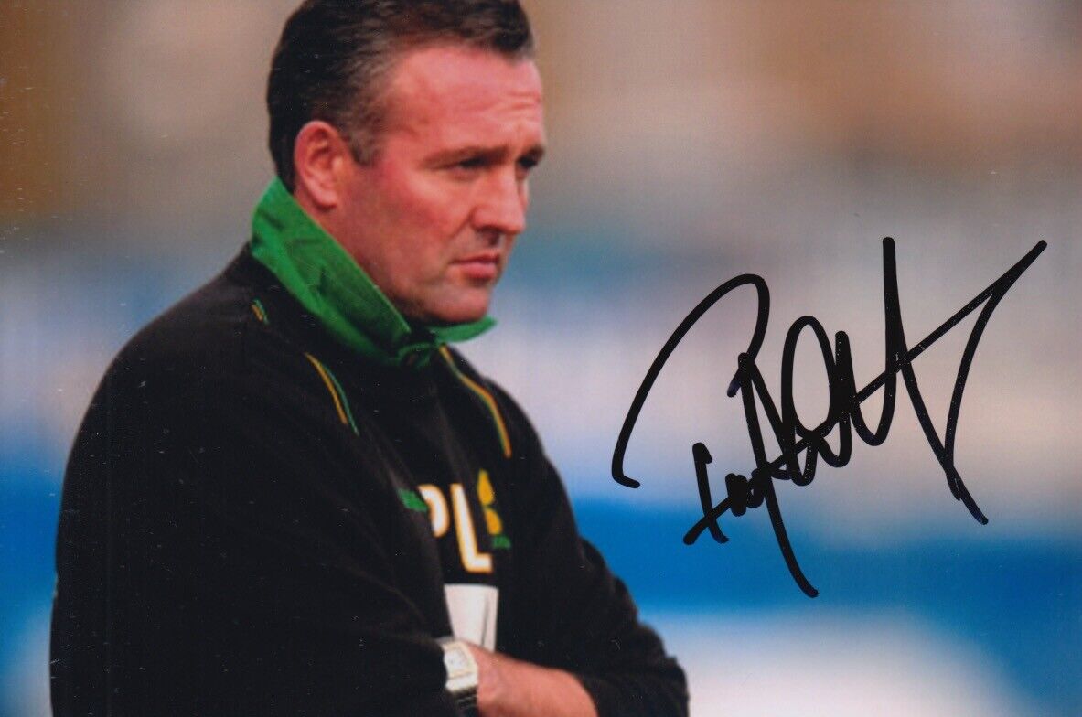 PAUL LAMBERT HAND SIGNED 6X4 Photo Poster painting NORWICH CITY FOOTBALL AUTOGRAPH