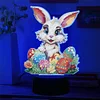 Easter Bunny Eggs DIY Diamonds Painting Table Lamp Diamond Art Light Ornament Kit