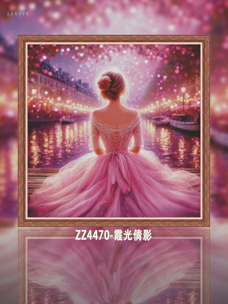 [Metallic Thread][ZZ4470-Xiaguang Qianying]  Painting Fairy Cross Stitch